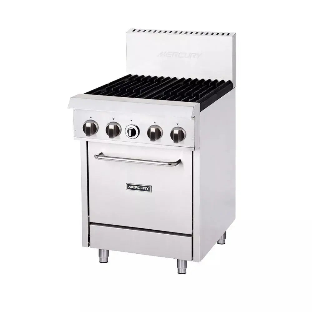 Mercury M24S-4F Static Gas Oven and Griddle - 4 burners Mattys