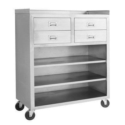 Benches F.E.D. Modular Systems Mobile Cabinet with 4 Drawers and 3 Shelves - MS116 Mattys