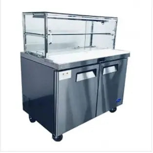 Atosa Two Door Sandwich Bar With Glass Canopy - 12 x 1/6 GN - MSF8302G Mattys