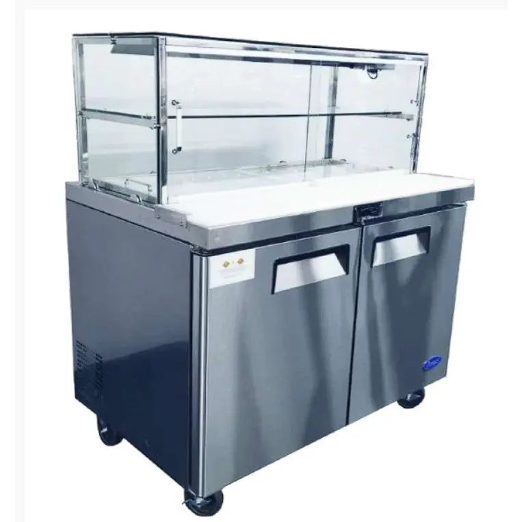 Atosa 2 DOOR SANDWICH BAR WITH GLASS CANOPY 1846mm - MSF8304G Mattys