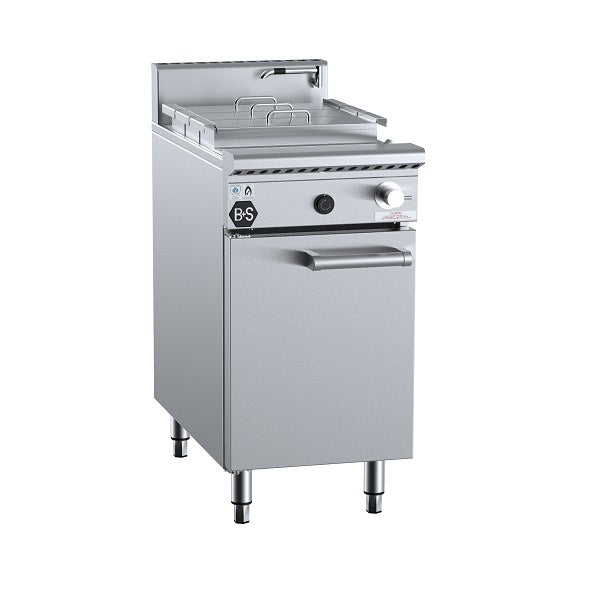 B+S Black NC-SW3 Gas Noodle Cooker with Soup Warmer Insert (3 rectangulars) Mattys