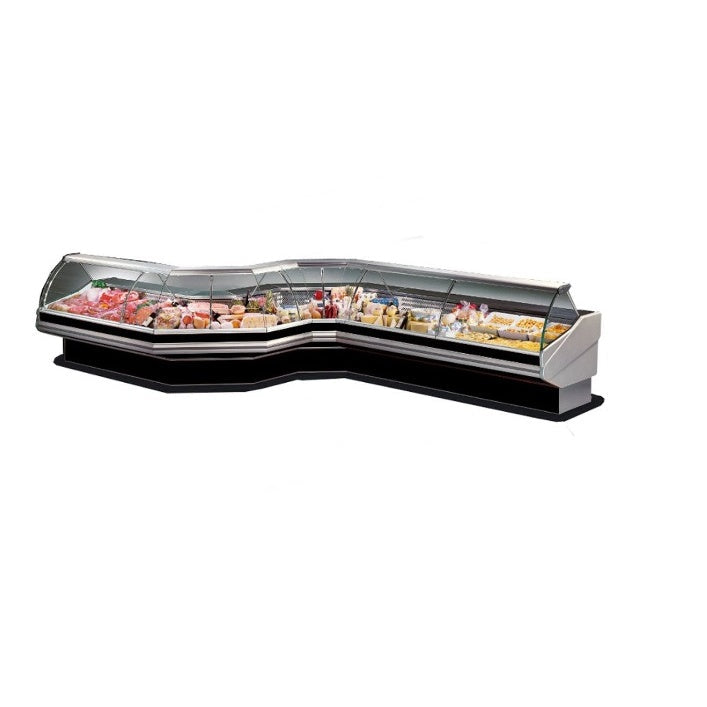 PAN1500 - Curved front glass deli display Mattys