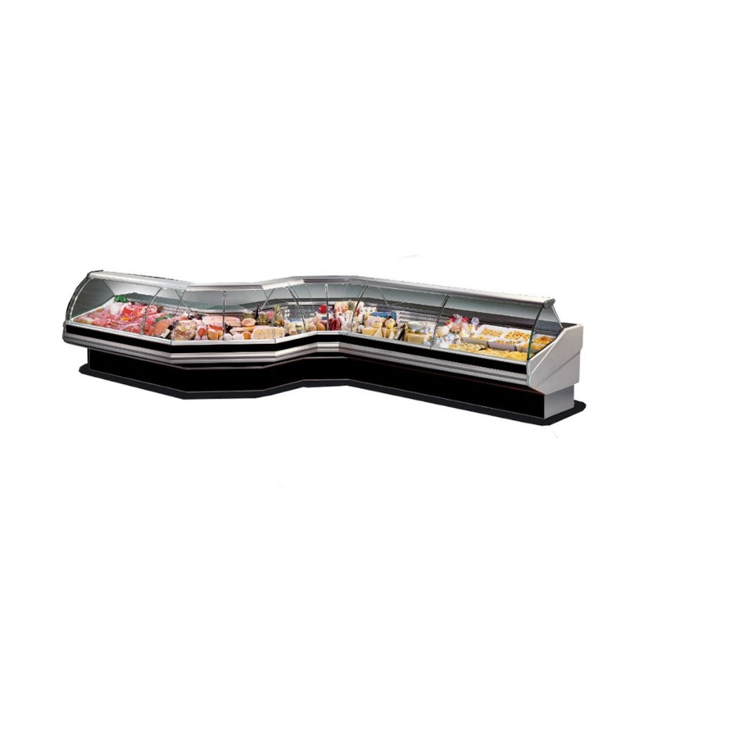 PAN2000 - Curved front glass deli display 2020x1140x1260 Mattys
