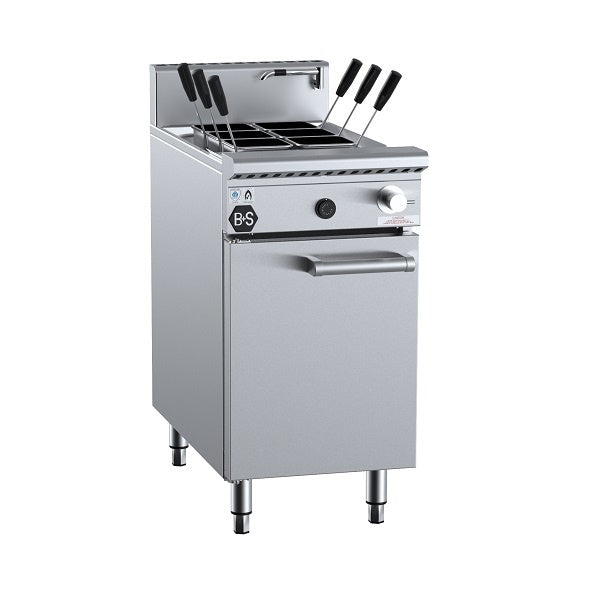 B+S Black PC-6 Gas Pasta Cooker 6 Baskets Mattys