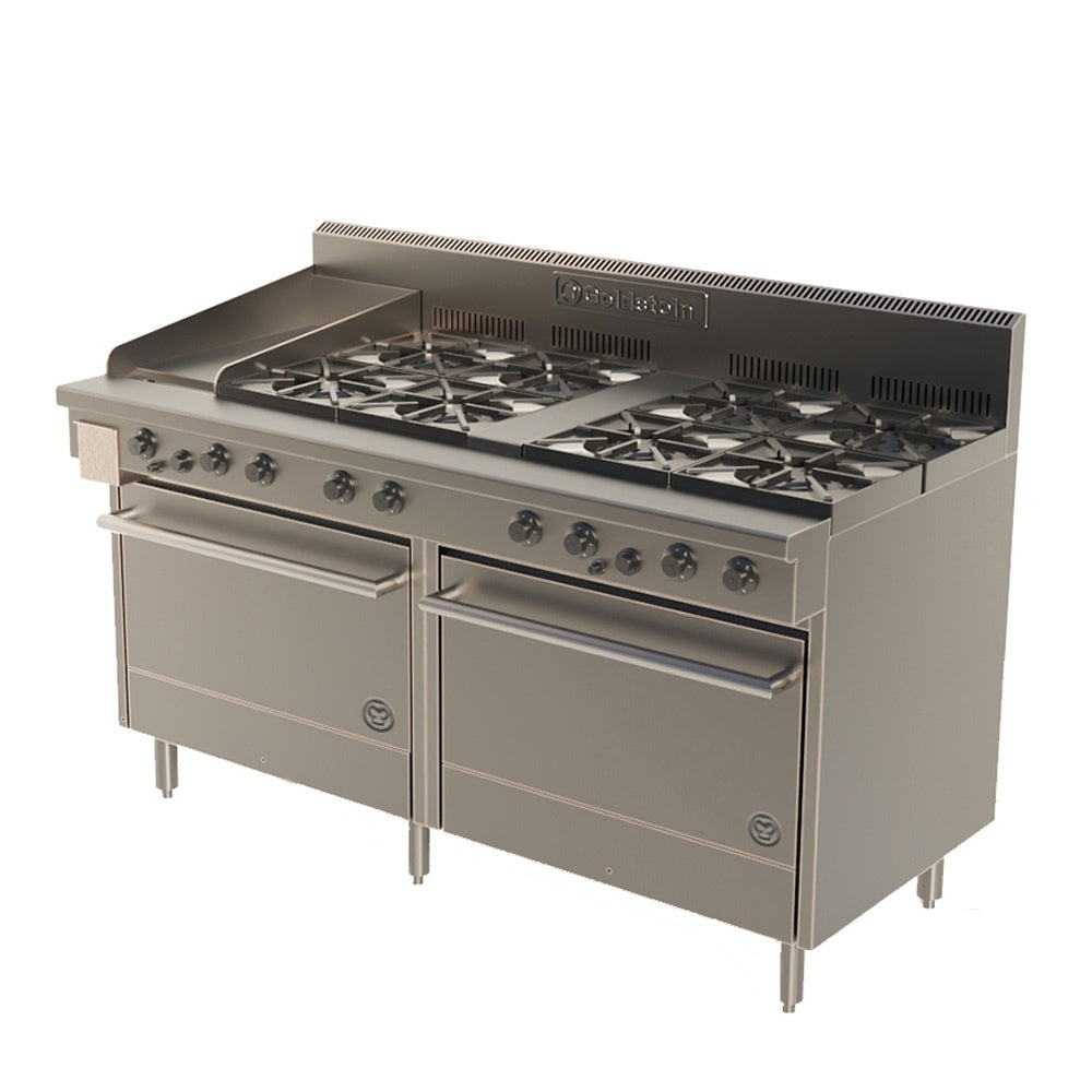 Cook Tops Goldstein 8 Gas Burner + Griddle With Double Oven - 2 off 711mm - PF12G8228 Mattys