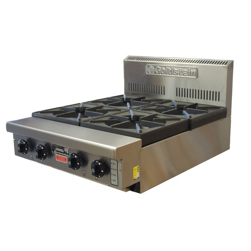 Cook Tops Goldstein 4 Burner Gas Bench - PFB-24 Mattys