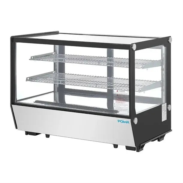 Polar G-Series Counter Display Merchandiser Square Glass - 160Ltr - PG004-A Mattys