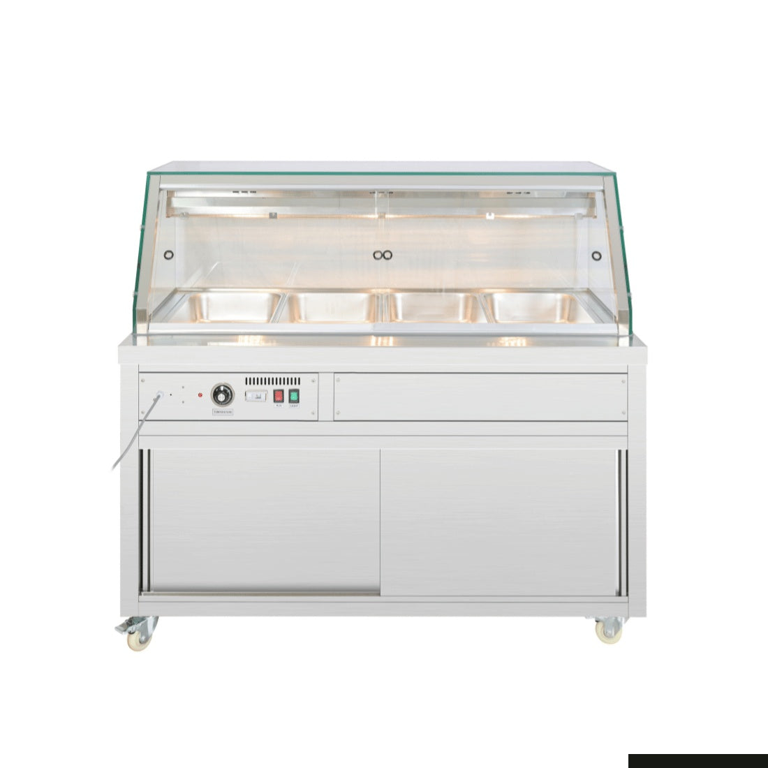 F.E.D Thermaster Wet and Dry Bain Marie Display 4x1/1 GN Pans PG150FE-XG Mattys