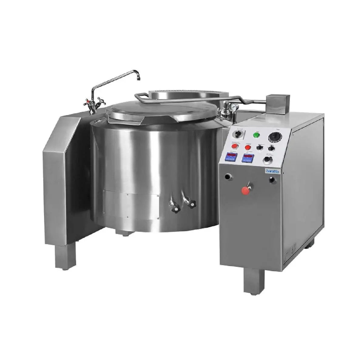 Baratta Indirect Gas 400 Litre Jacketed Boiling Pan With Auto Mixing - PGRM-400 Mattys