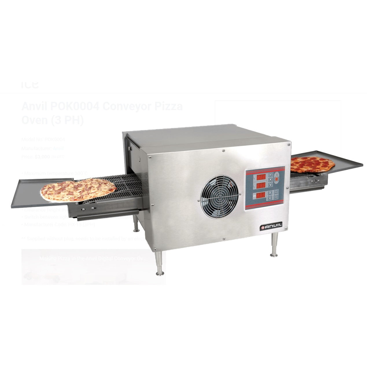Anvil POK0004 Conveyor Pizza Oven (3PH) Mattys
