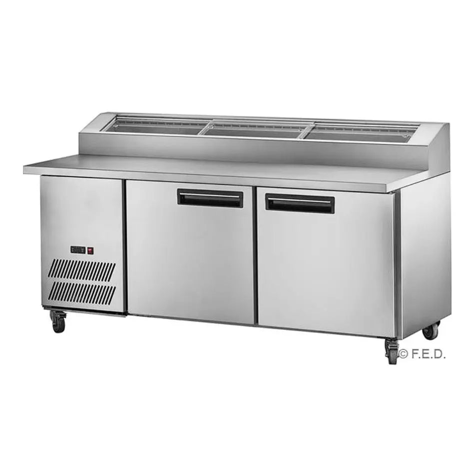 F.E.D Preparation Fridges two large door DELUXE Pizza Prep Bench PPB/18 Mattys