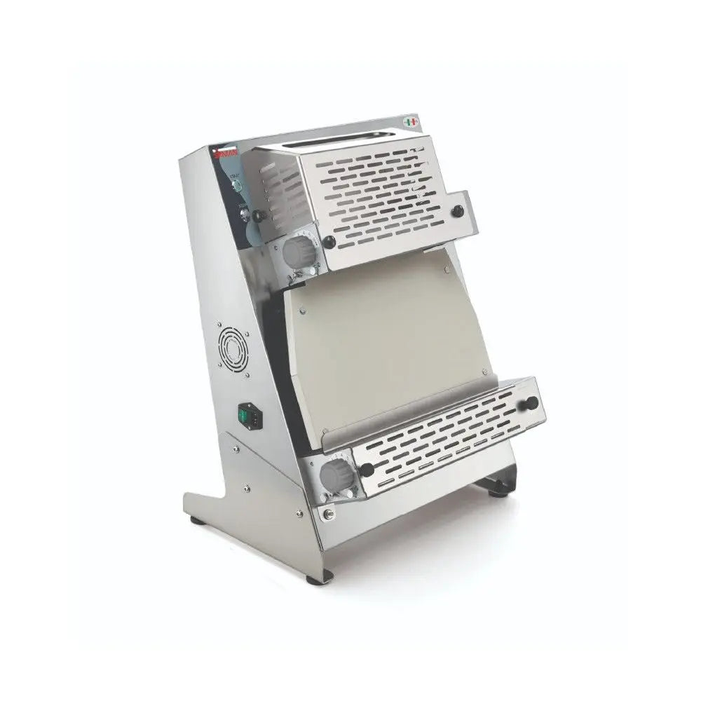 Sirman P-Roll 420/2 RP Plus 420mm Dough Roller with Foot Pedal | Parallel Double Pass Mattys