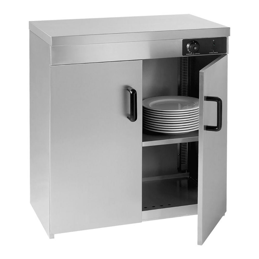 Elementry Stainless Steel Double Cabinet Plate Warmer 120 Plates - PW-DE Elementry