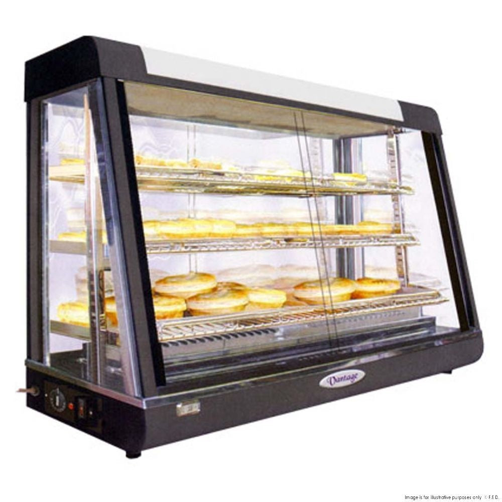 F.E.D. BenchstarPW-RT/1200/1E All Stainless Steel Pie Warmer and Hot Food Display 100 Pies Mattys