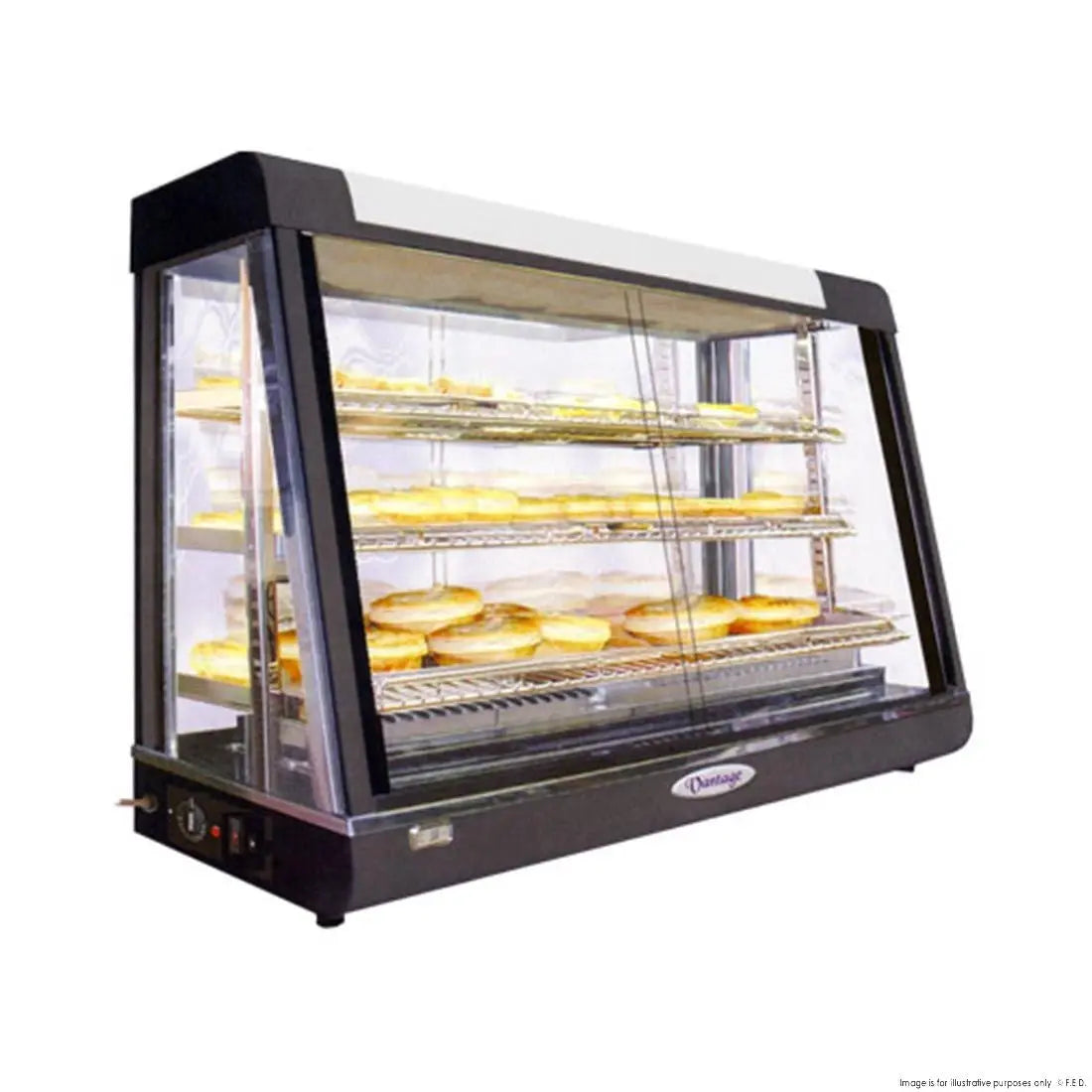 F.E.D Benchstar PW-RT/900/1E Pie Warmer & Hot Food Display - 900x490x610mm Mattys