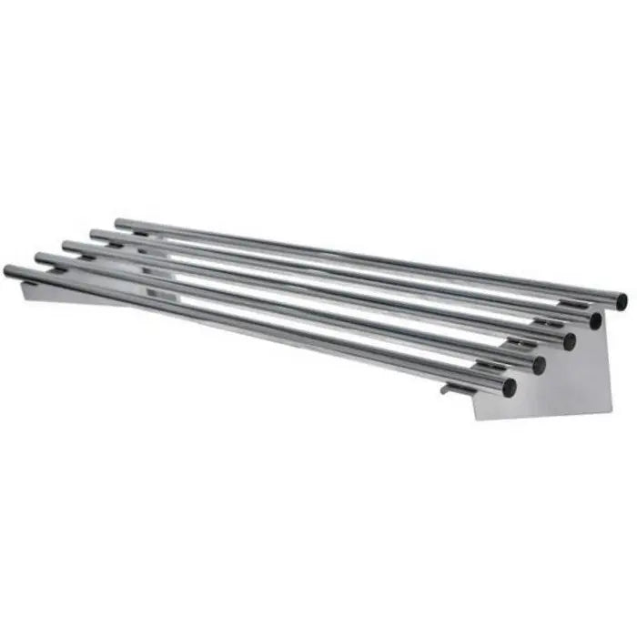 Stainless Steel & Shelving Mixrite Pipe Wall Shelves-W1800 x D300 x H255 - PWS18 Mattys