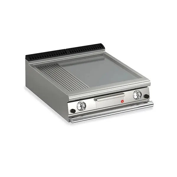 Baron 2 Burner Gas Fry With Smooth & Ribbed Mild Steel Plate - Q70FT/G820 Mattys