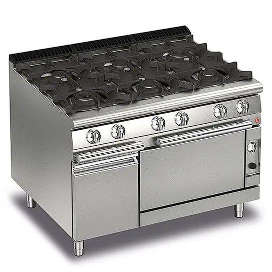 Cook Tops Baron - 6 Burner Gas Cook With Gas Oven - Q70PCF/G1205 Mattys