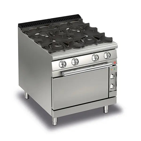 Cook Tops Baron Q70PCF-GE8005 - 4 Burner Gas Cook With Electric Oven - Q70PCF/GE8005 Mattys