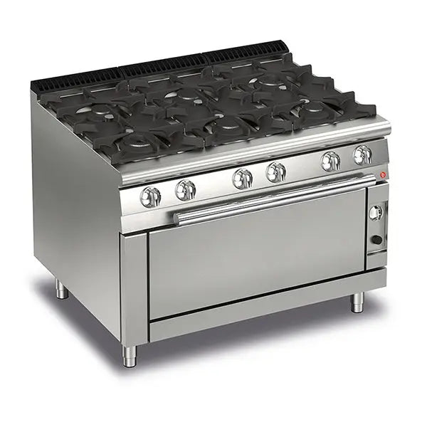 Cook Tops Baron 6 Burner Gas Range Large Oven - Q70PCFL/G1205 Mattys