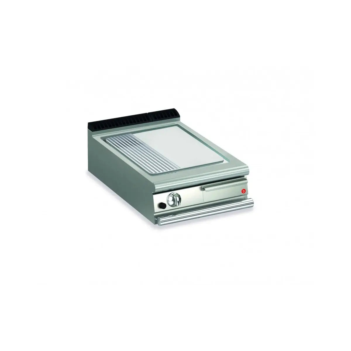 Baron 1 Burner Gas Fry With 2/3 Smooth 1/3 Ribbed Mild Steel Plate - Q70SFT/G620 Mattys