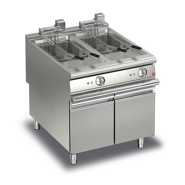 Baron Q90FRI/E822 2 Basin Electric Deep Fryer 2x22L
