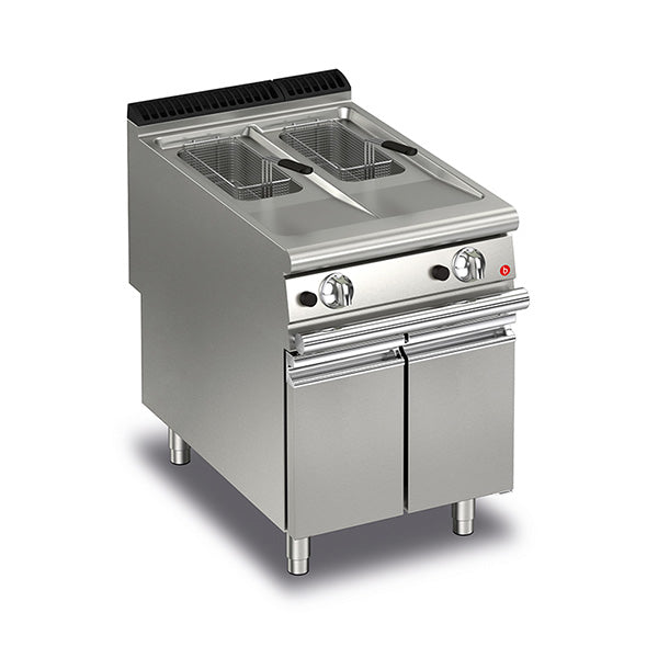 Baron Q90FRI/G610 2 Basin Gas Deep Fryer 2x10L