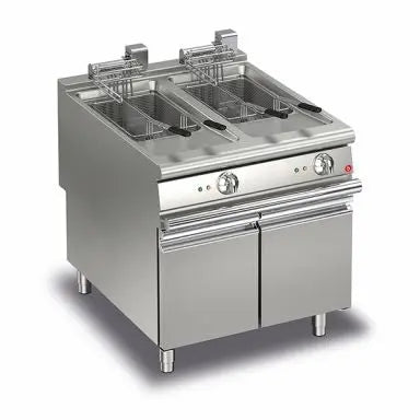 Baron Q90FRI/E822 22+22L Double Basin Electric Deep Fryer Mattys