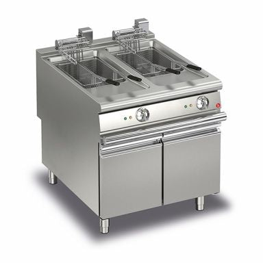 Baron Q90FRI/E822 22+22L Double Basin Electric Deep Fryer Mattys