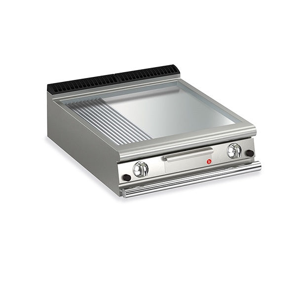 Baron 2 Burner Gas Fry With Smooth & Ribbed Chrome Plate And Thermostat Control - Q90FTT/G825 Mattys