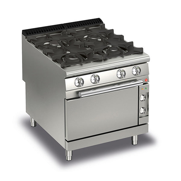 Baron Q90PCF/GE8005 4 Burner Gas Cook Top with Electric Oven