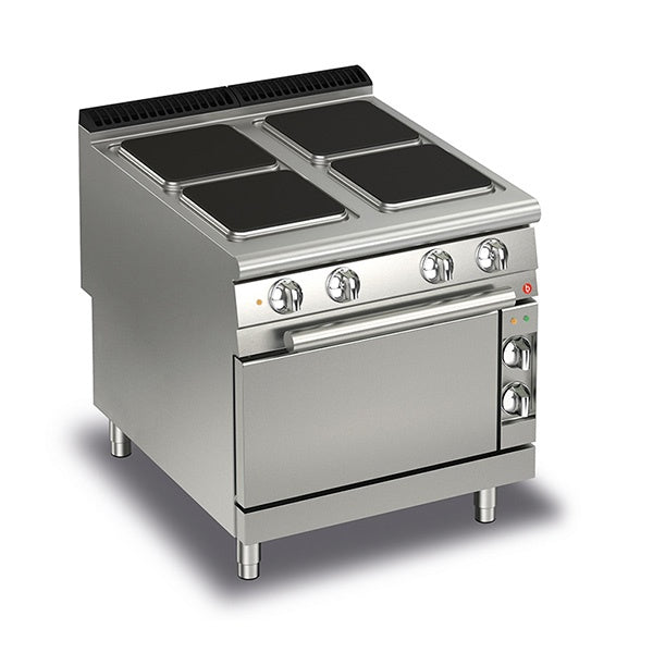 Cook Tops Baron 4 Burner Electric Cook With Electric Oven - Q90PCF/E801 Mattys