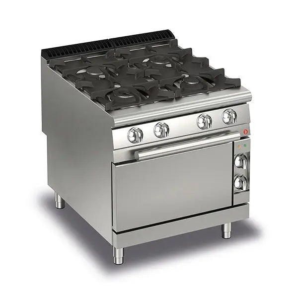 Cook Tops Baron 4 Burner Gas Cook With Gas Oven - Q90PCF/G8005 Mattys