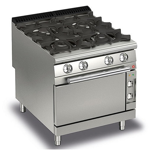 Cook Tops Baron 4 Burner Gas Cook With Electric Oven - Q90PCF/GE8005 Mattys