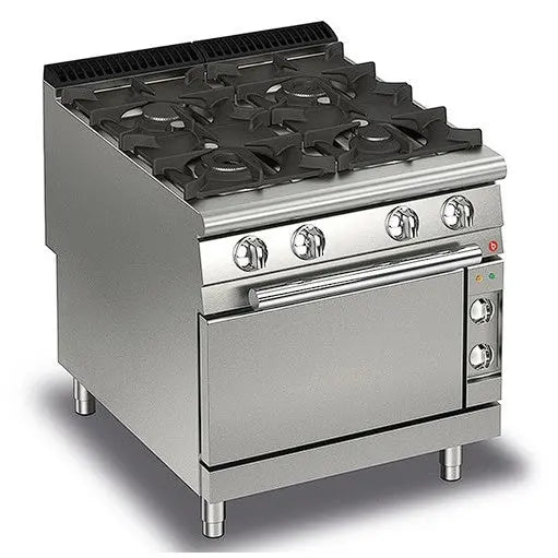 Cook Tops Baron 4 Burner Gas Cook With Electric Oven - Q90PCF/GE8005 Mattys