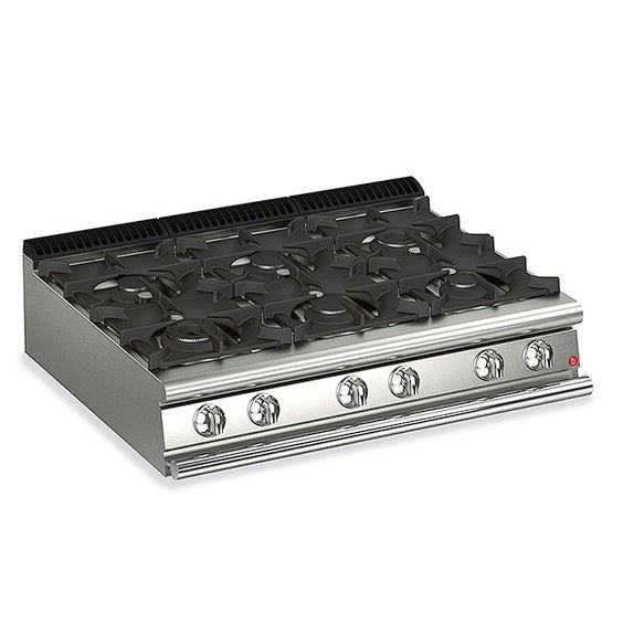 Cook Tops Baron 6 Burner Gas Cook - Q90PC/G1205 Mattys