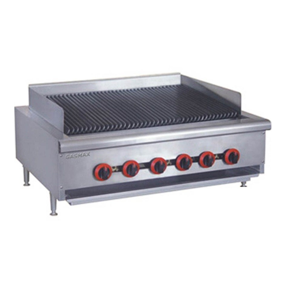 F.E.D. GASMAX QR-36E Natural Gas 6 Burner Char Grill Top Mattys