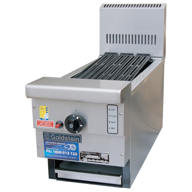 Goldstein Radiant Gas Char Broiler with Splashback - RBA12L Mattys