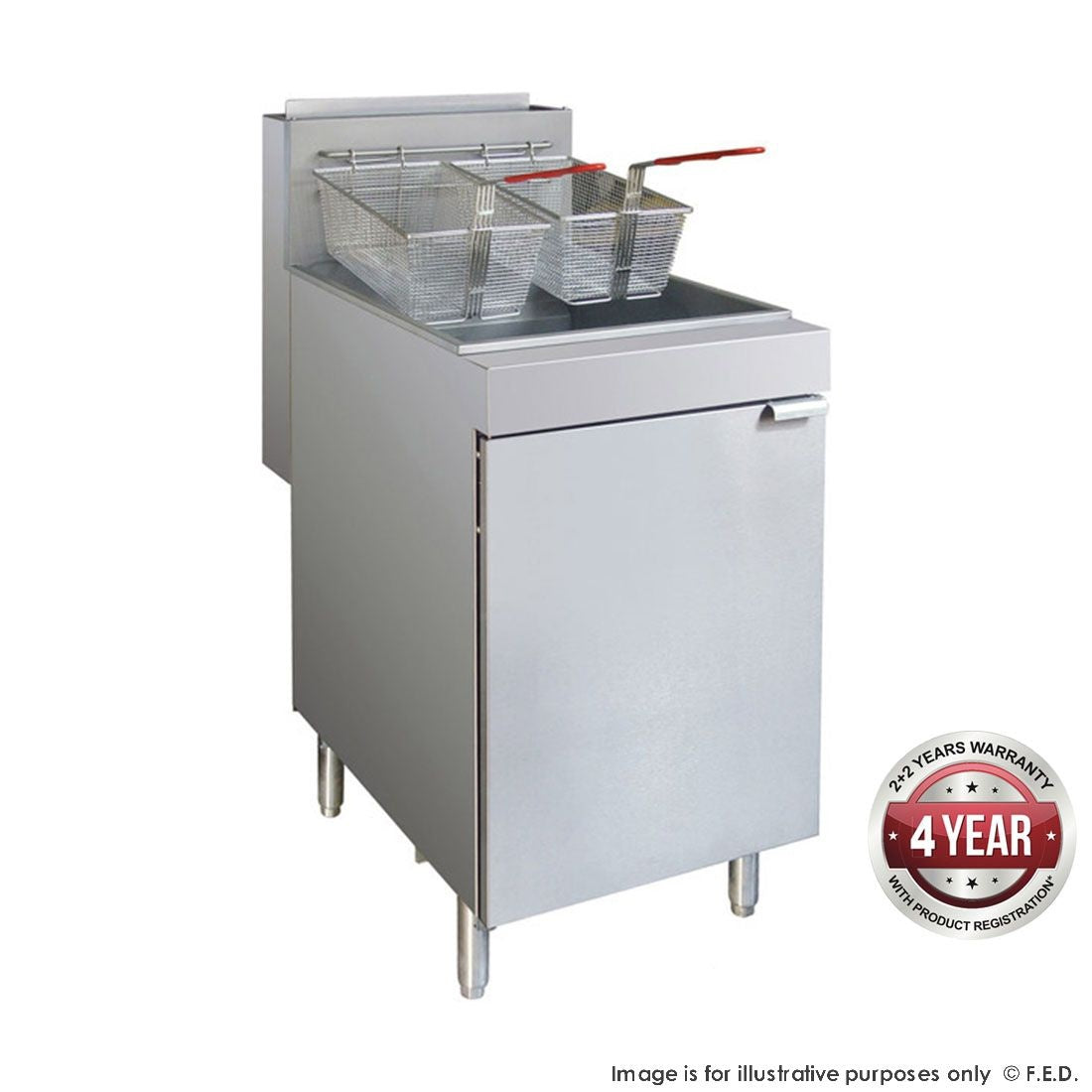 F.E.D. Gasmax - Superfast Natural Gas Tube Fryer - RC400E Mattys