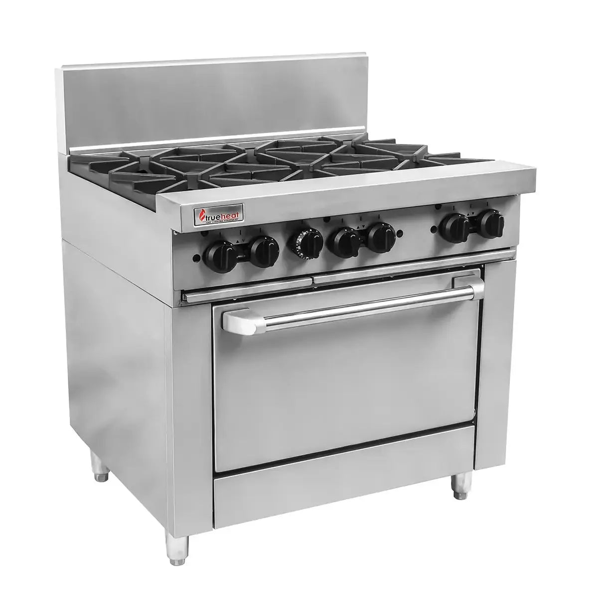 Trueheat RCR9-6 Gas 6 Open Top Burners Gas Oven Mattys