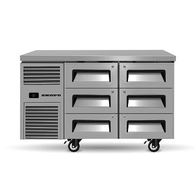 Skope ReFlex RF7.UBR.2.D6 6 Drawer Underbench GN 1/1 Fridge Mattys