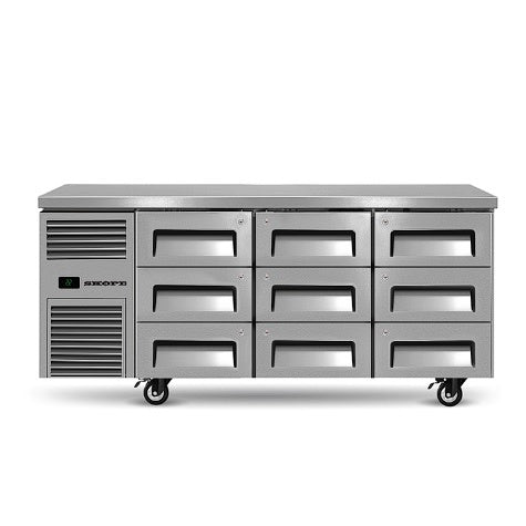 Skope ReFlex RF7.UBR.3.D9 9 Drawer Underbench GN 1/1 Fridge Mattys
