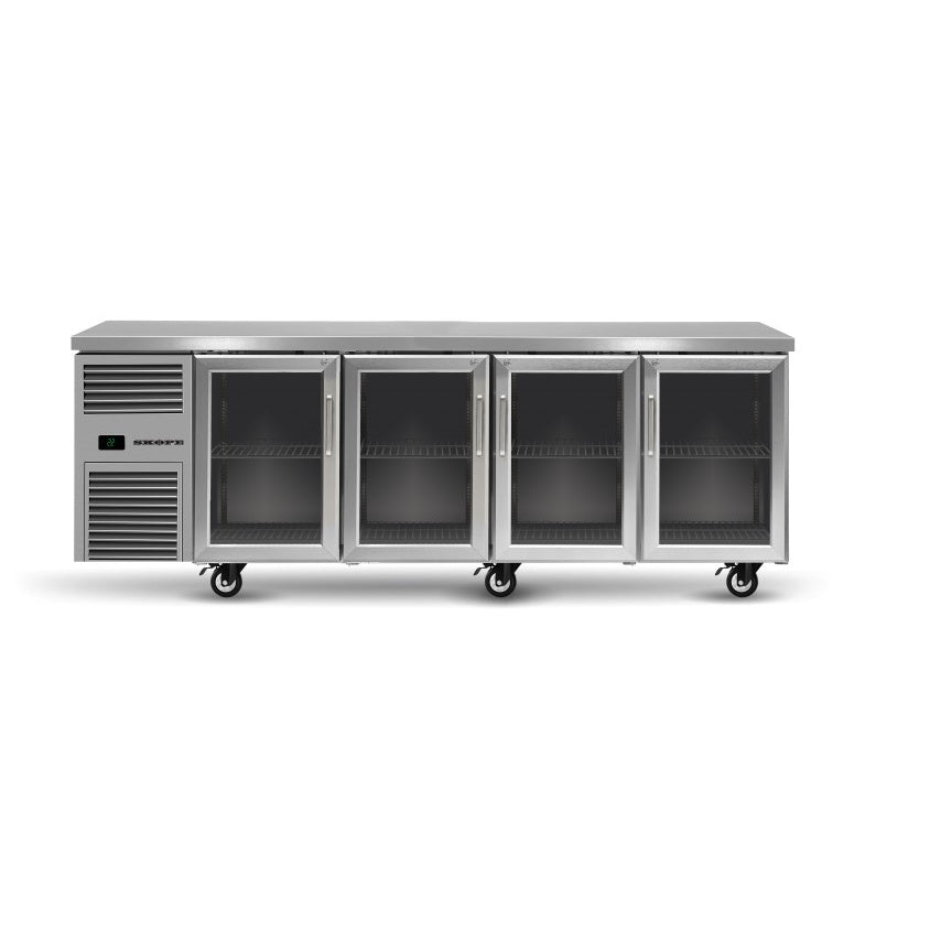 Skope ReFlex RF7.UBR.4.GD - 4 Glass Door Underbench Fridge Mattys