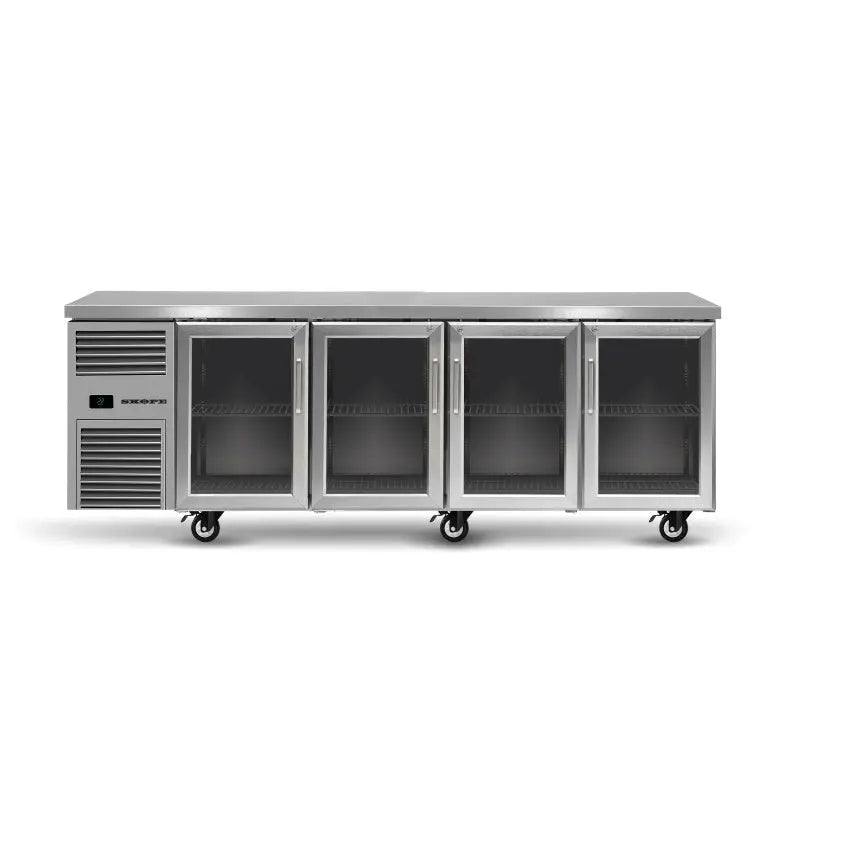 Skope ReFlex RF7.UBR.4.GD - 4 Glass Door Underbench Fridge Mattys