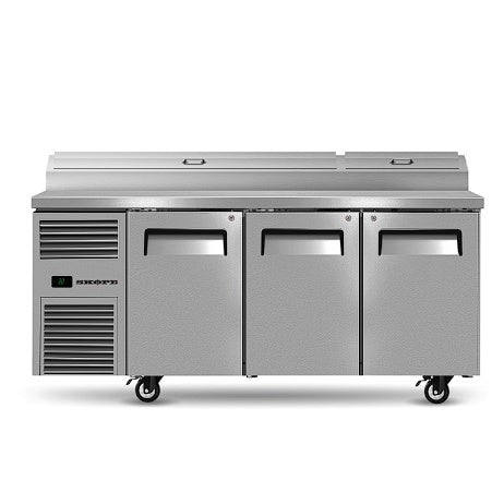 Skope Reflex Prep RF8.PPZ.3.SD - 3 Solid Door GN Compatible Pizza Preparation Fridge Mattys