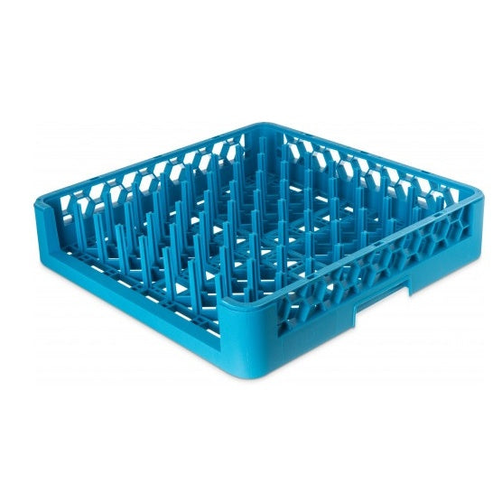 Dishwashing ROP14 OptiClean OptiClean Blue Open Side All Purpose Peg Dish Rack 500mm x 500mm x 102mm. Peg Height: 76mm Space Between Peg: 45mm - ROP14 Pack of 6 Mattys