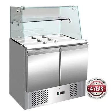 F.E.D. Temperate Thermaster Two Door Compact Food Service Bar - S900GC Mattys