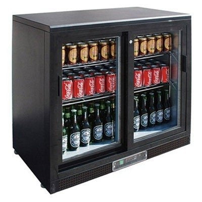 F.E.D. Temperate Thermaster Two Door BLACK MAGIC Bar Cooler - SC248SD Mattys