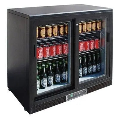 F.E.D. Temperate Thermaster Two Door BLACK MAGIC Bar Cooler - SC248SD Mattys