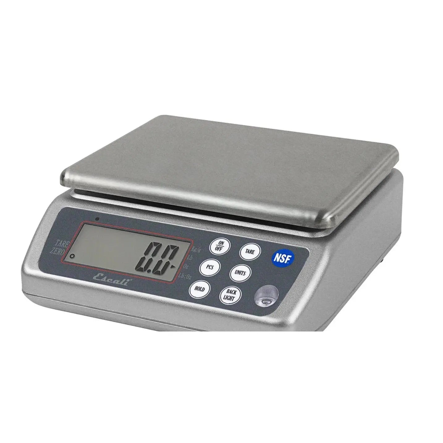 Benchtop San Jamar / Escali 33 lb. Water Resistant Digital Portion Control Kitchen Scale - SCDG33WD Mattys
